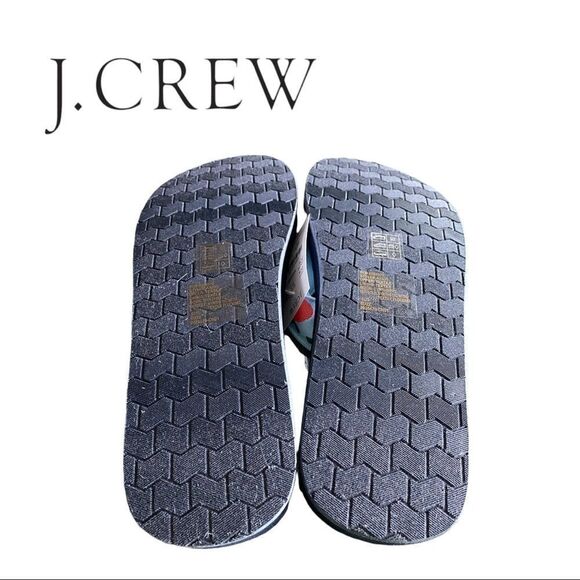 NEW J. Crew Women's Orange Aqua Peach Flip Flop Sandals - Picture 5 of 5